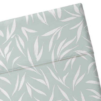 Drap plat satin de coton Olea europaea