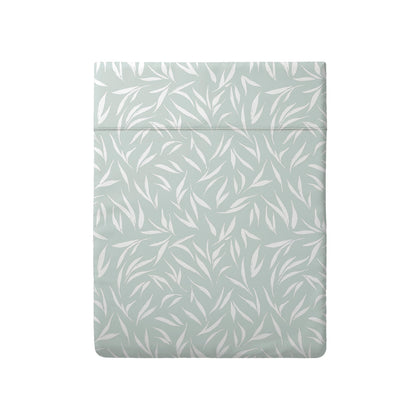 Drap plat satin de coton Olea europaea