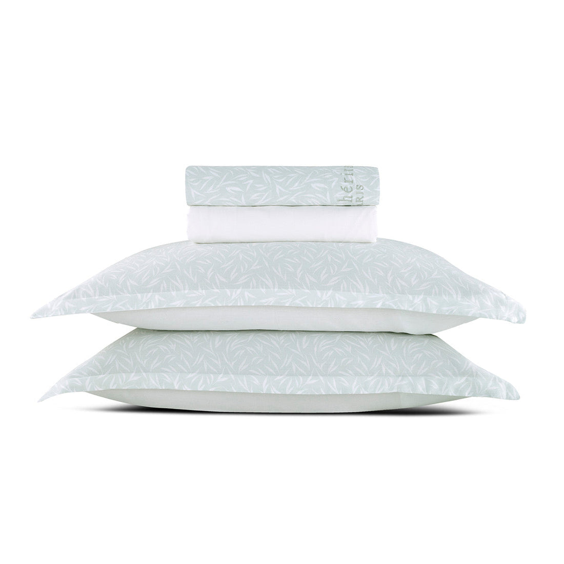 Ensemble de draps satin de coton Olea europaea