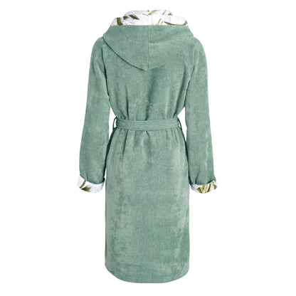 Peignoir avec capuche Jardin exotique