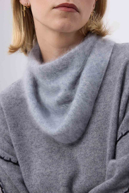 Bandana Amel gris clair