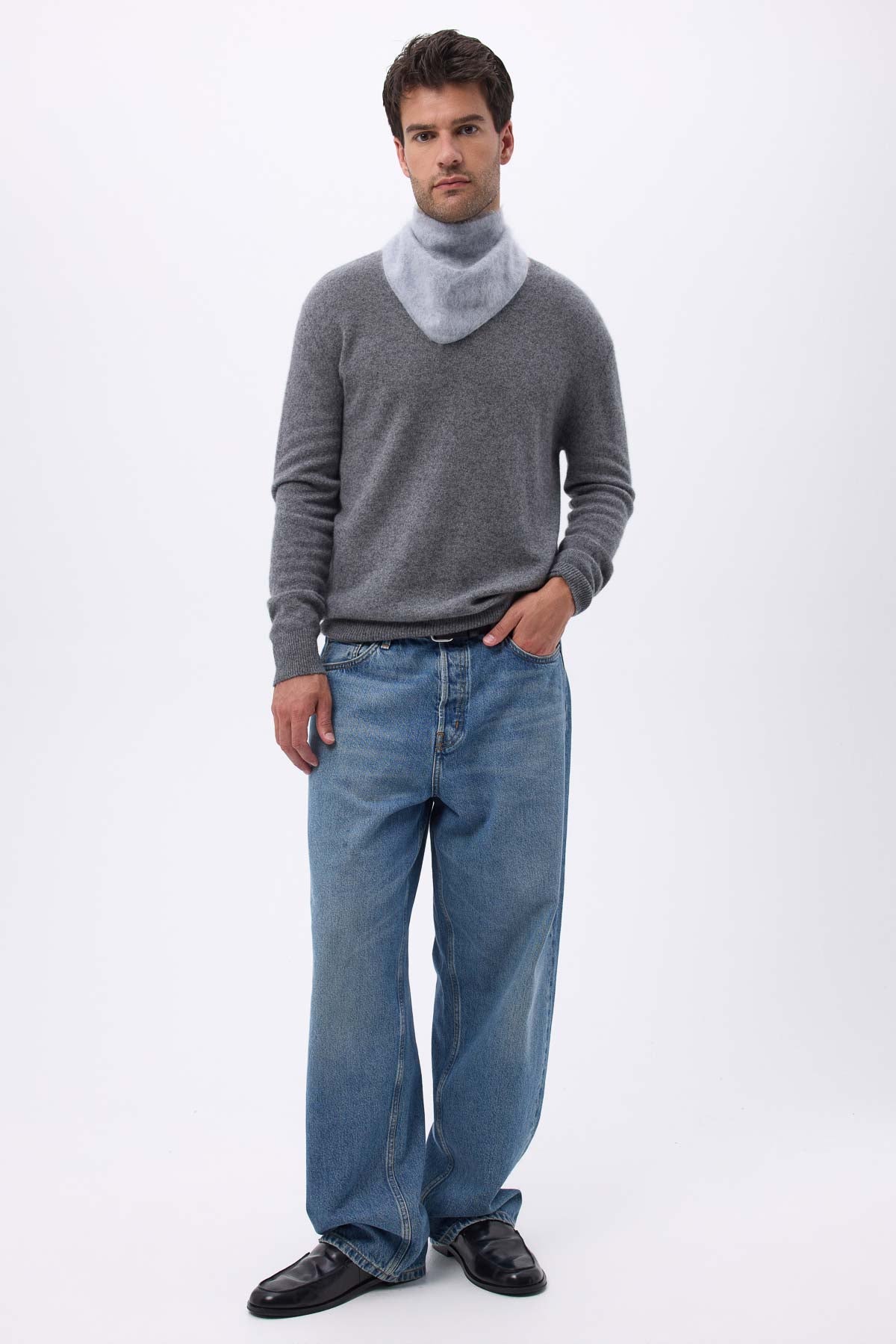 Bandana Amel gris clair