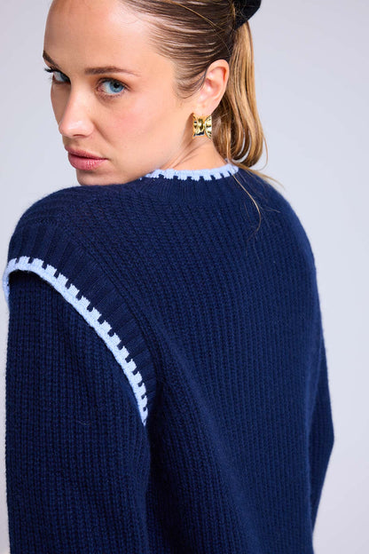 Bertille bleu marine bleu ciel