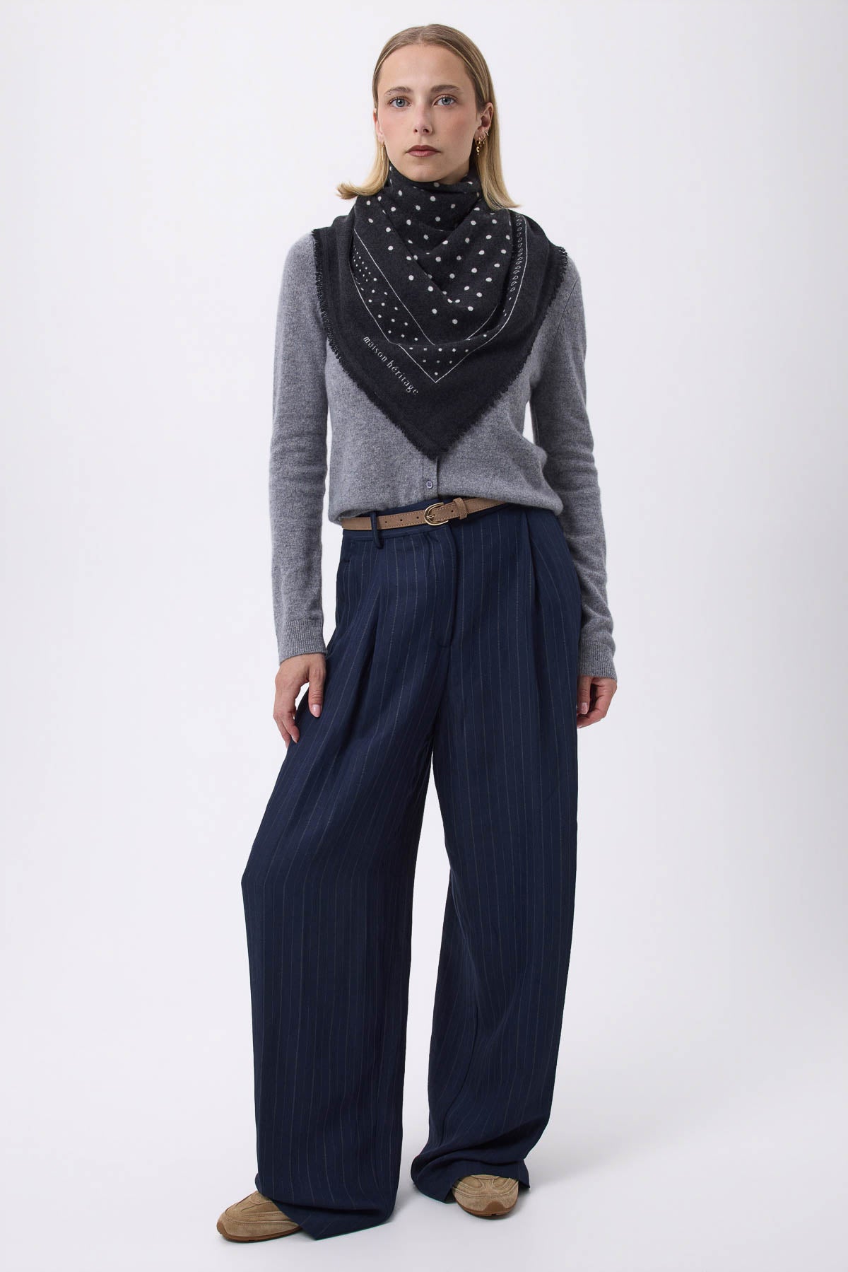 Bandana Big Heritage Pois noir blanc