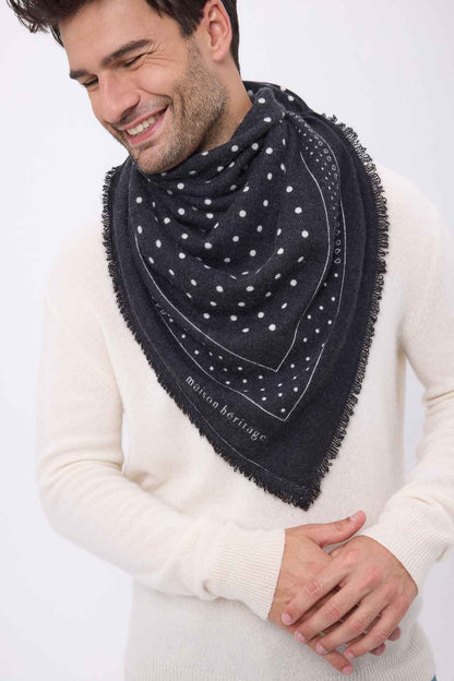 Bandana Big Heritage Pois noir blanc