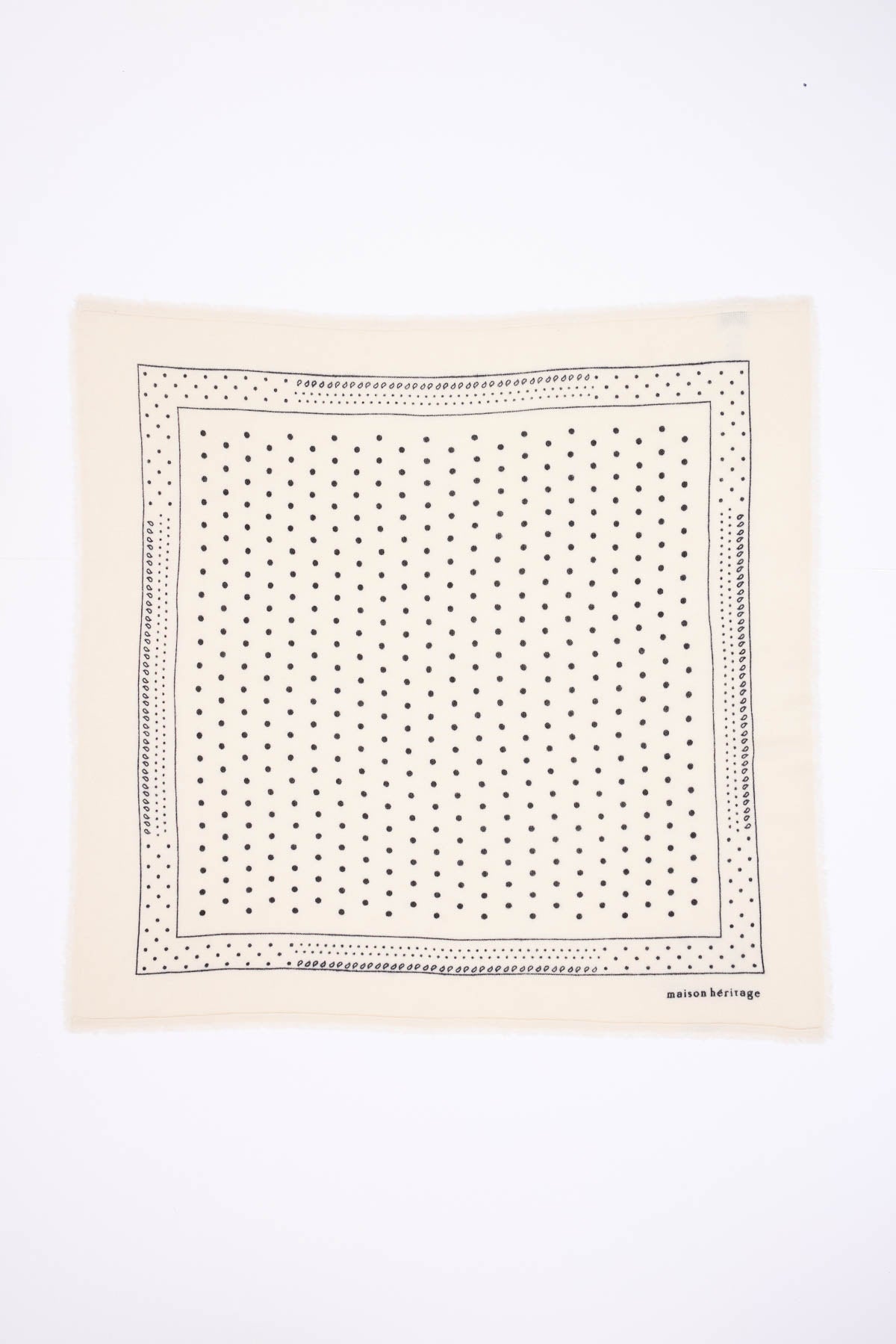 Bandana Big Heritage Pois blanc noir