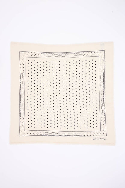 Bandana Big Heritage Pois blanc noir