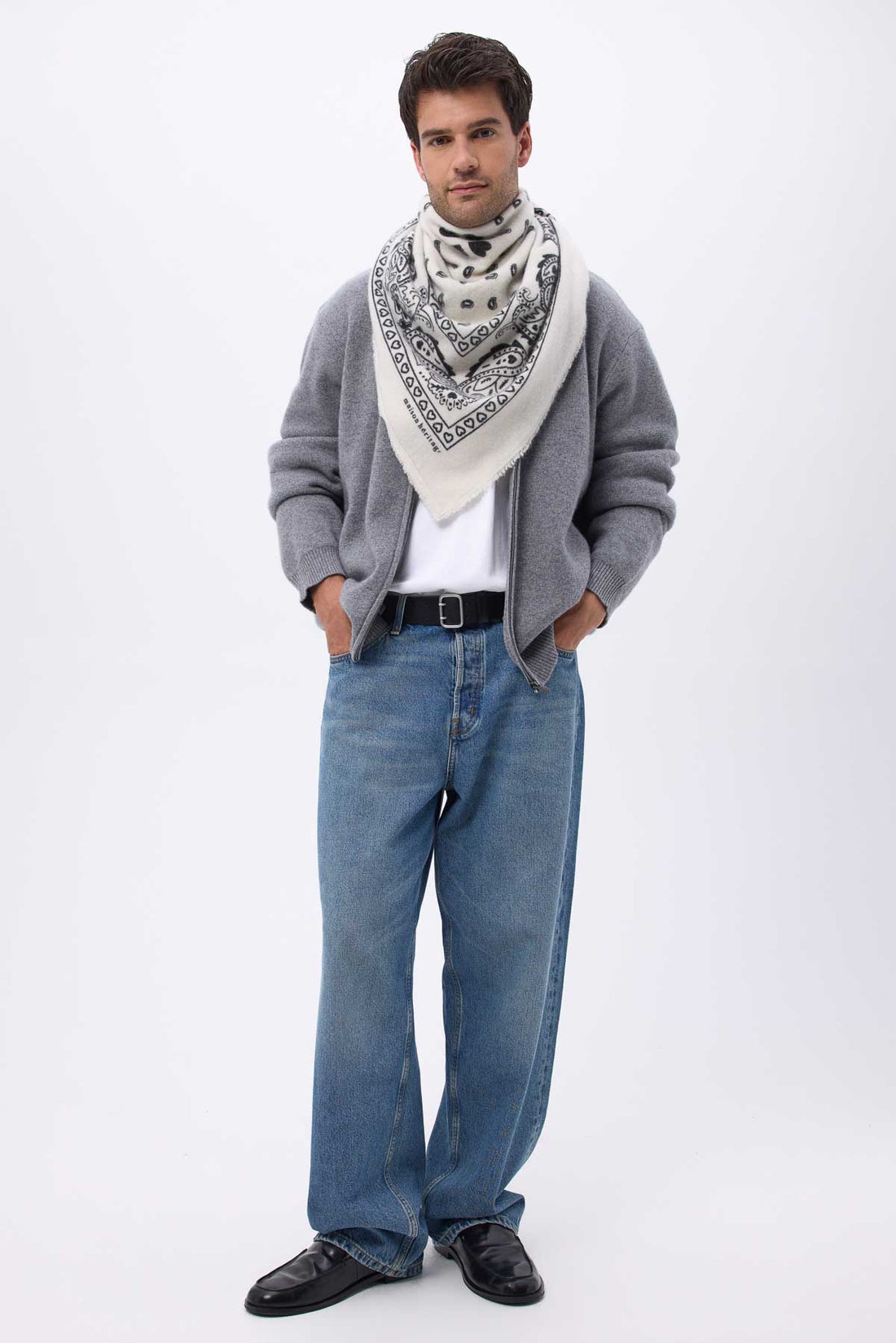 Bandana Big Heritage Pois blanc noir