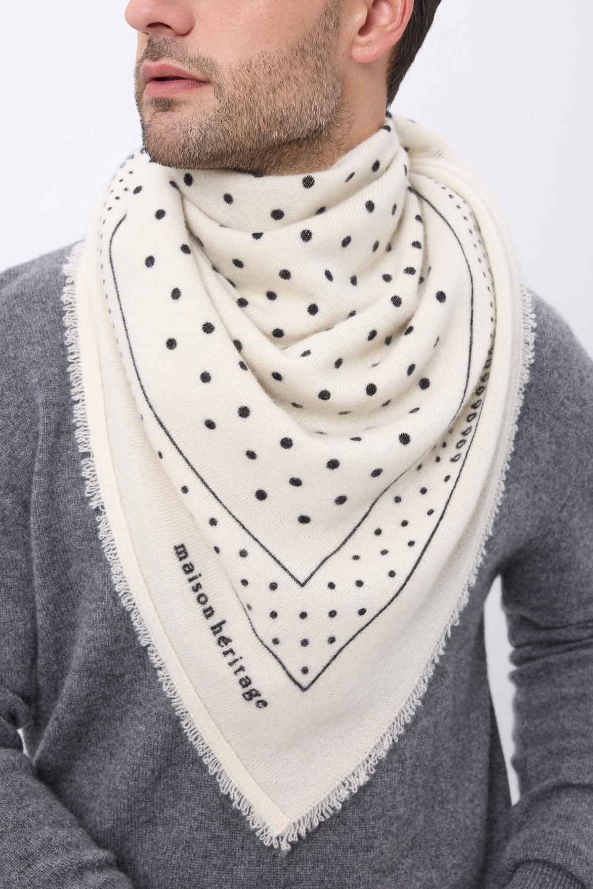 Bandana Big Heritage Pois blanc noir