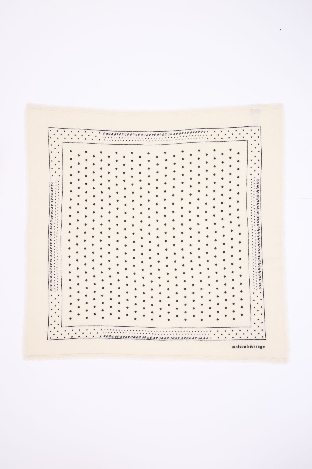 Bandana Big Heritage Pois blanc noir