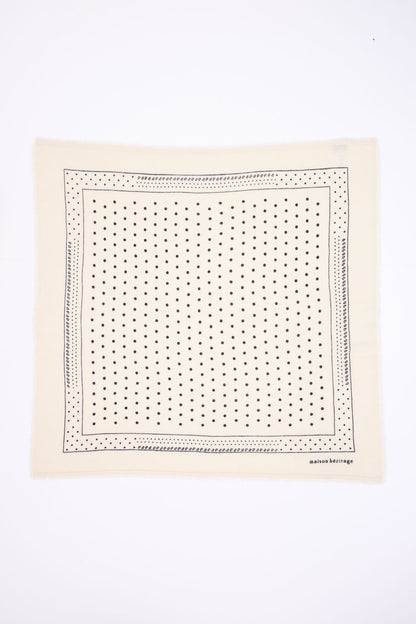 Bandana Big Heritage Pois blanc noir