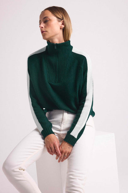 Caroline vert blanc