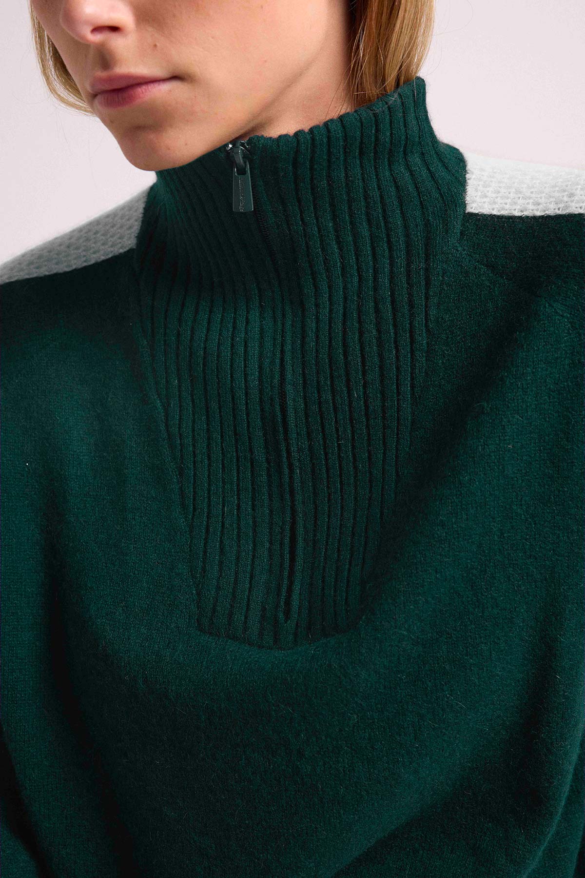 Caroline vert blanc