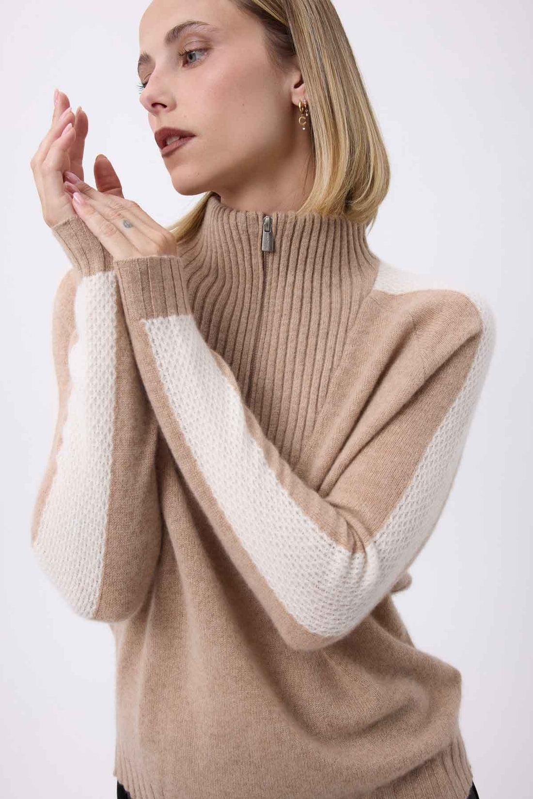 Caroline beige crème blanc