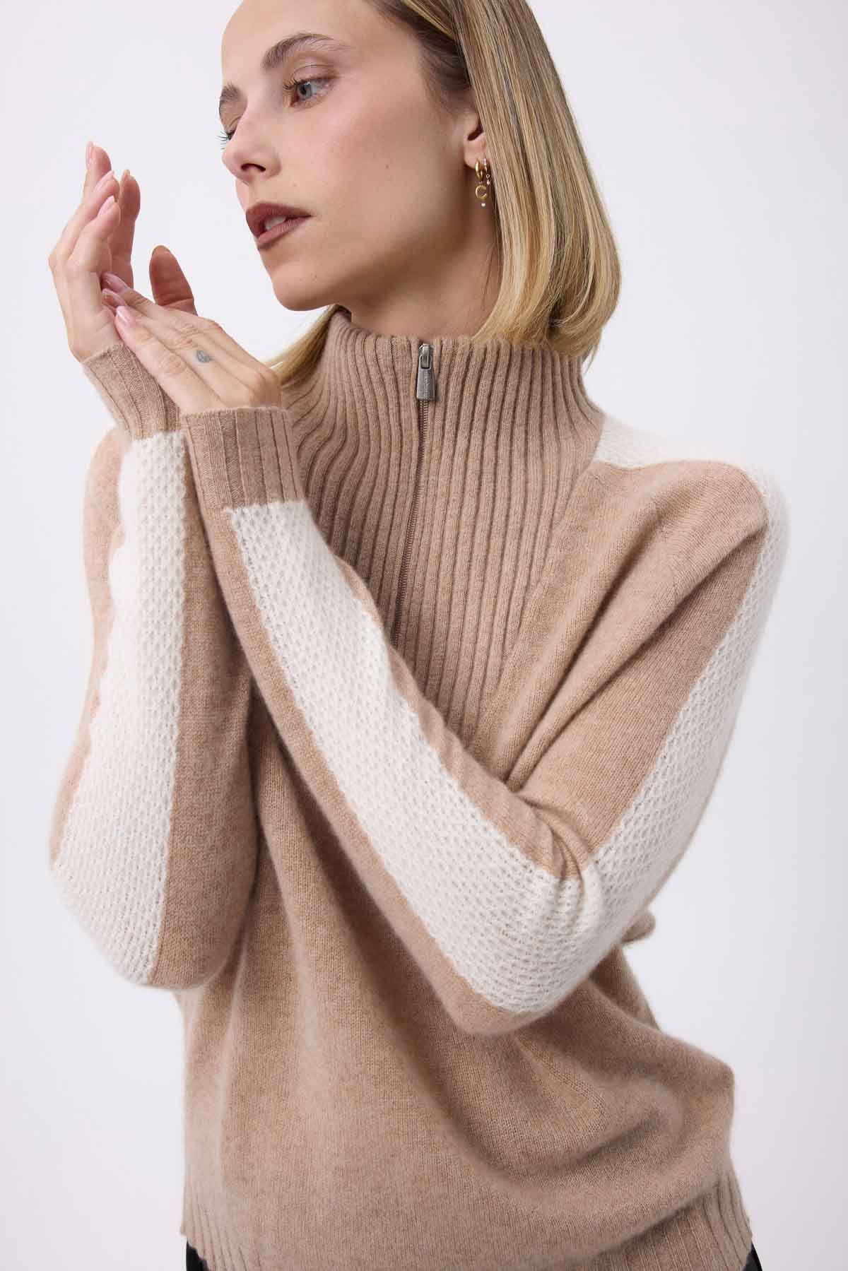 Caroline beige crème blanc