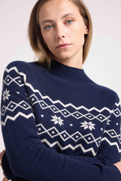 Clara marine blanc