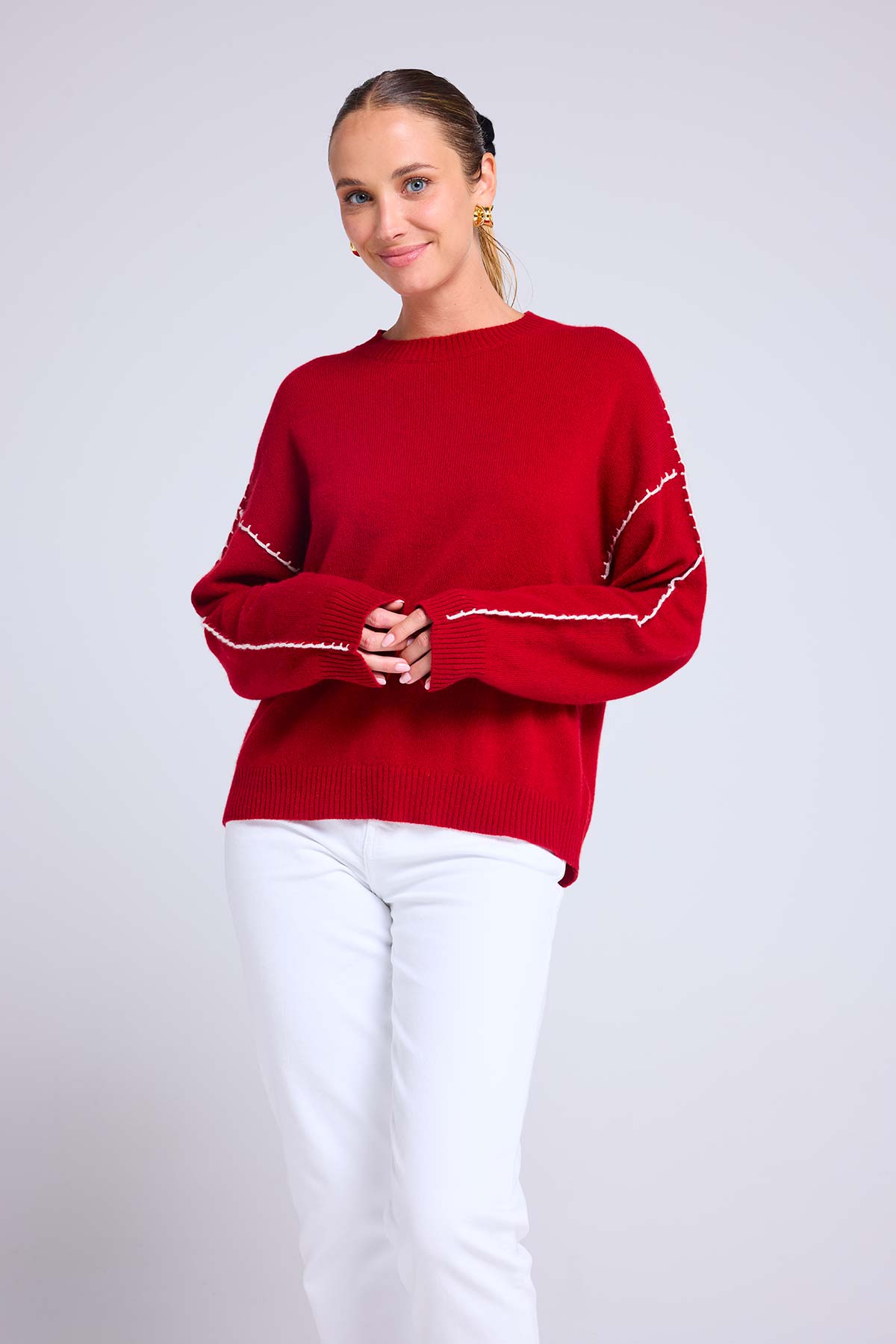 Clarisse rouge bordeaux blanc