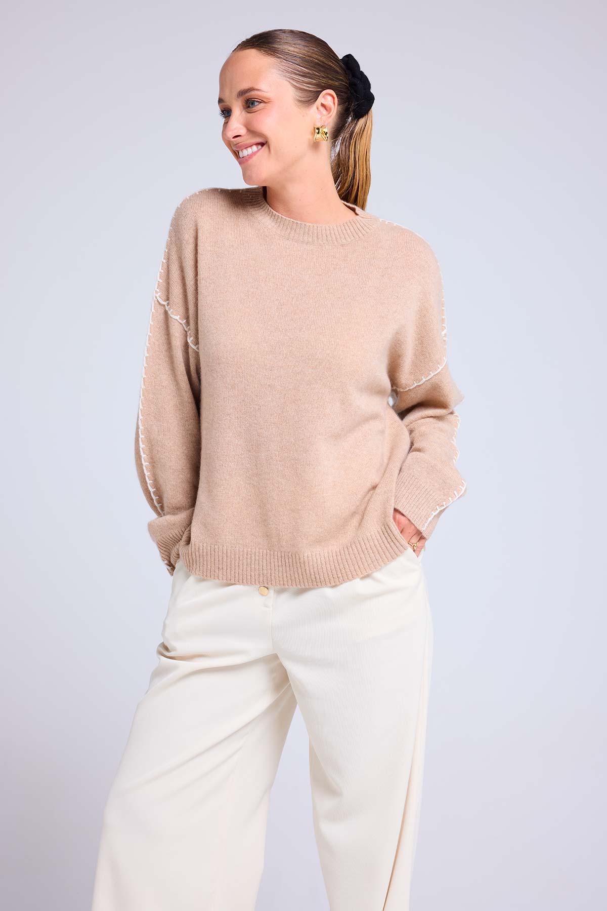 Clarisse beige crème blanc