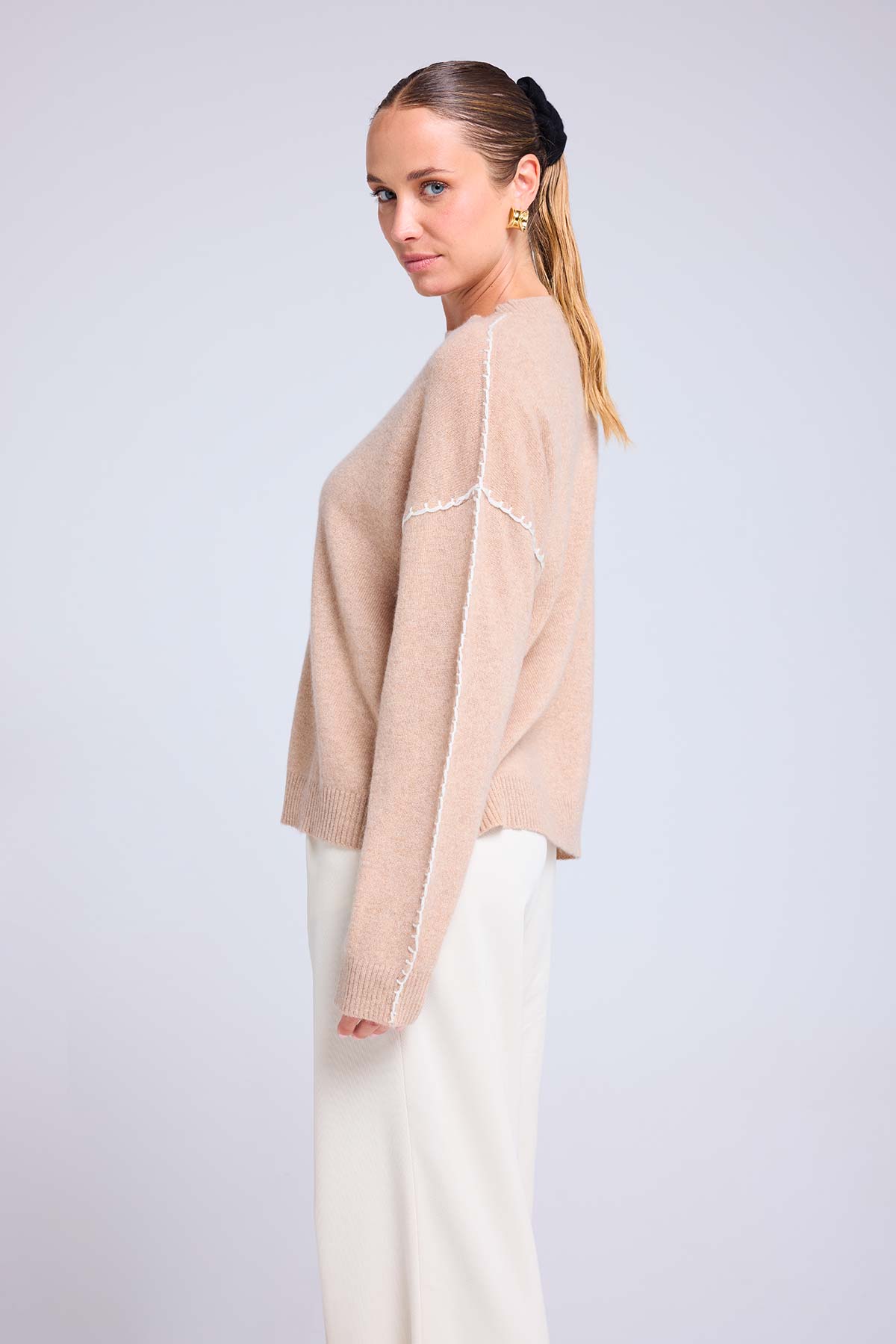 Clarisse beige crème blanc