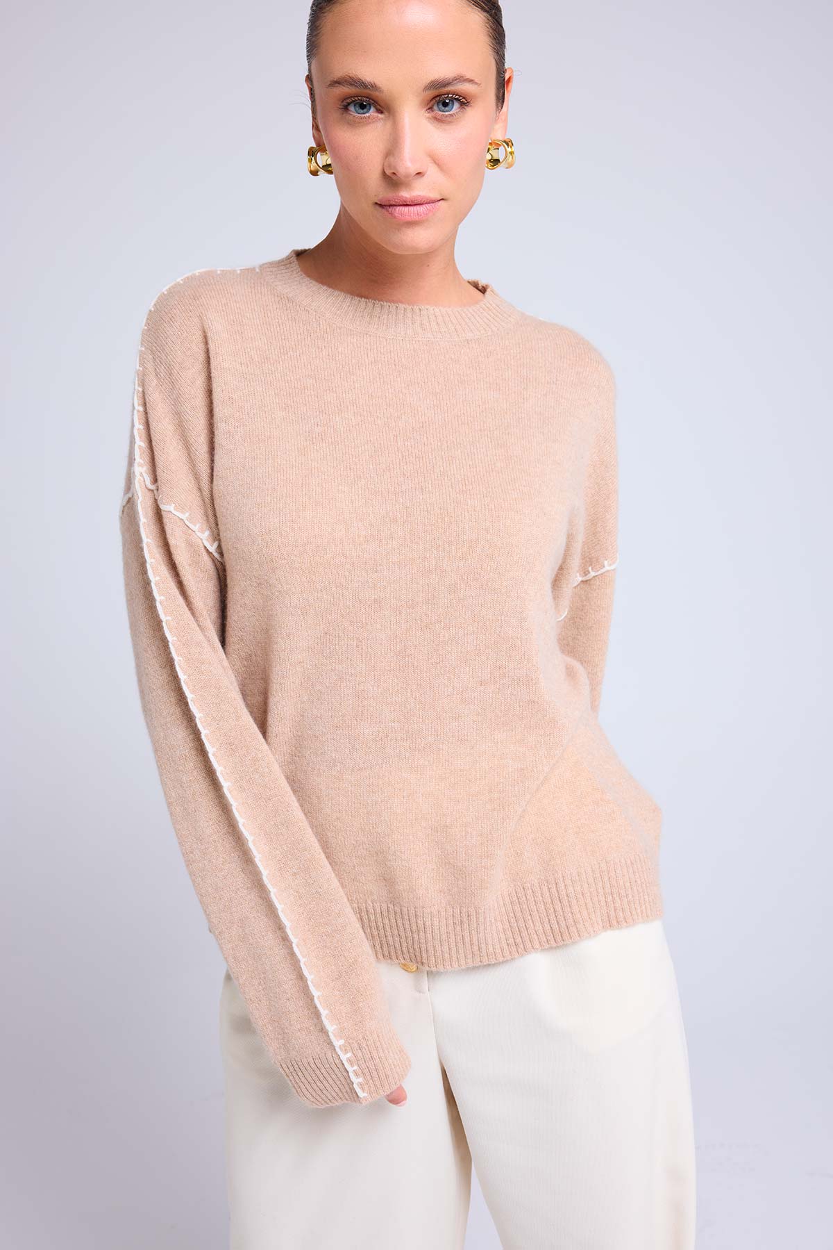 Clarisse beige crème blanc
