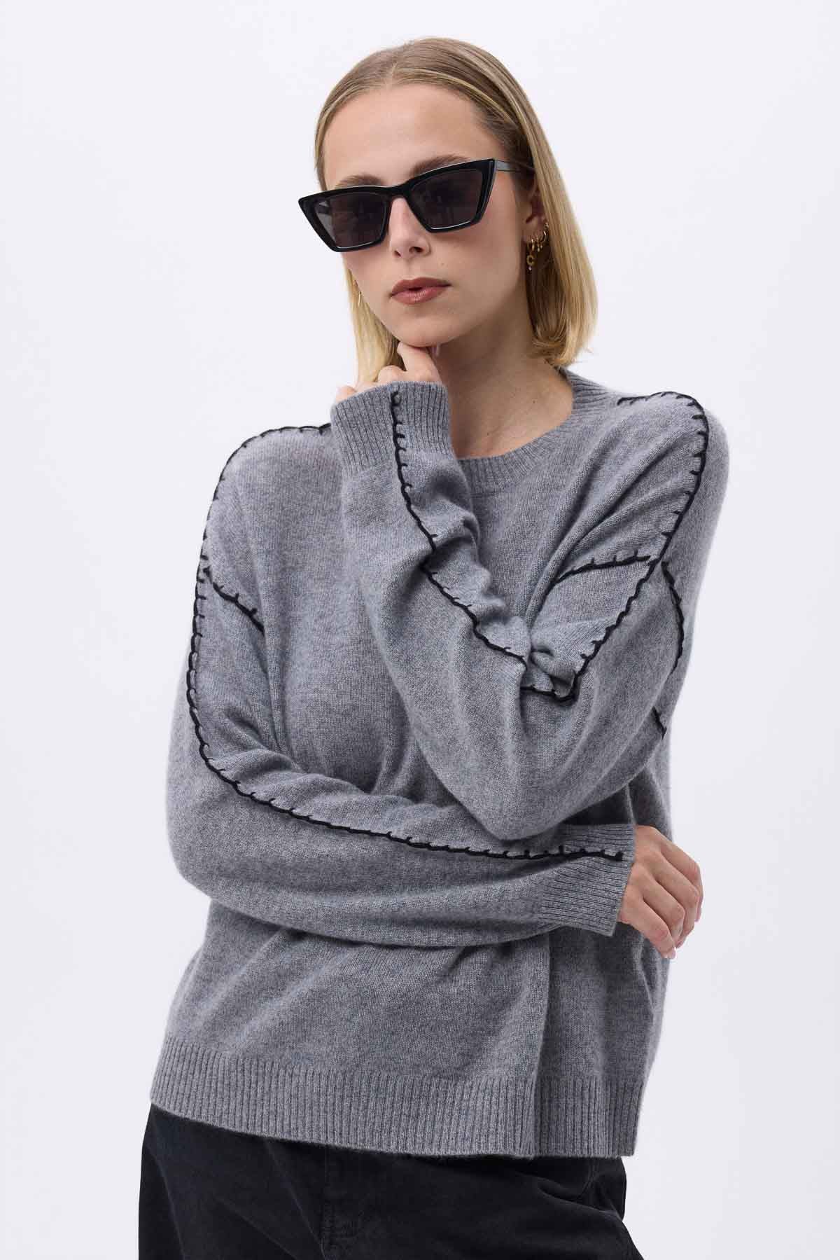 Clarisse gris foncé noir