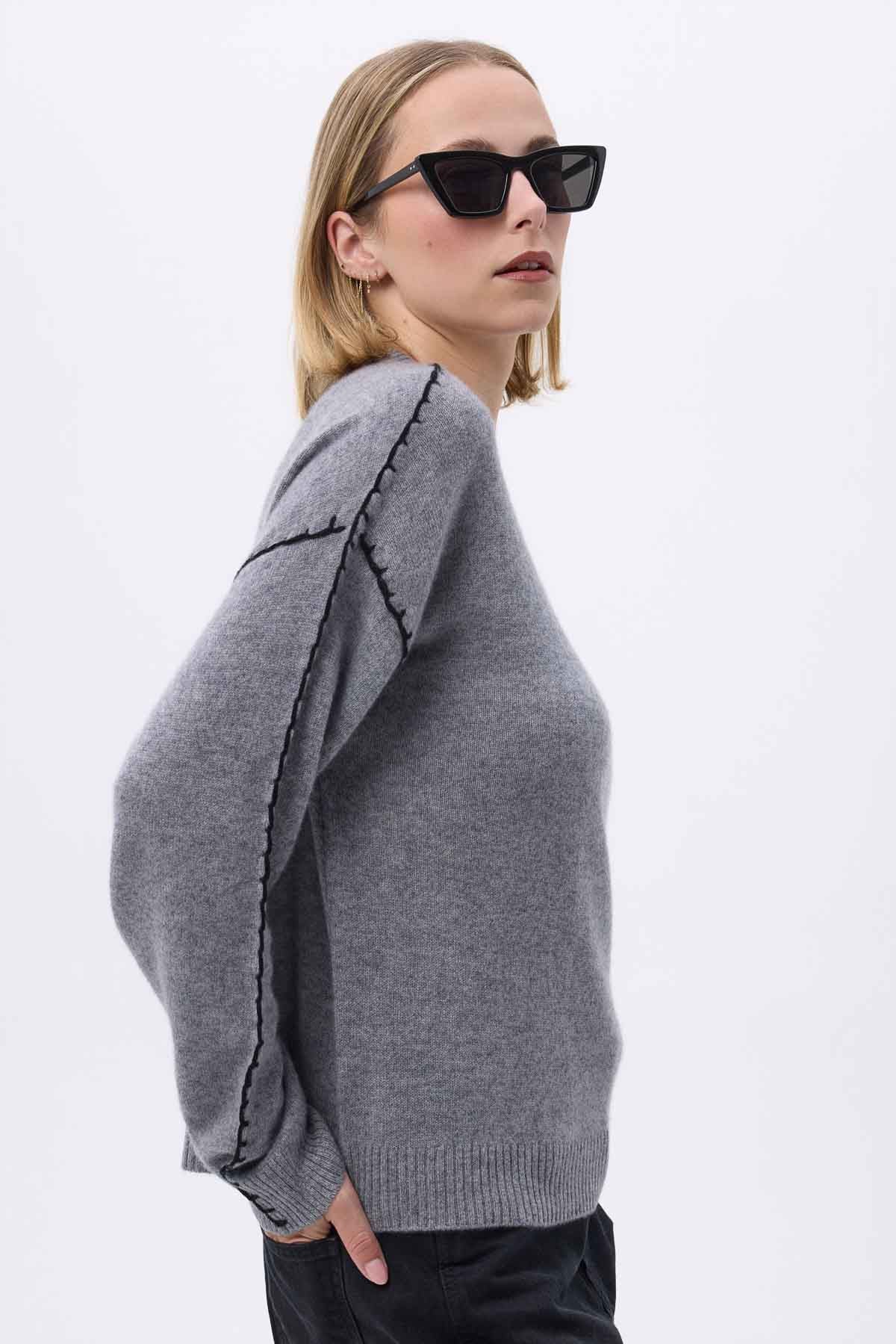 Clarisse gris foncé noir