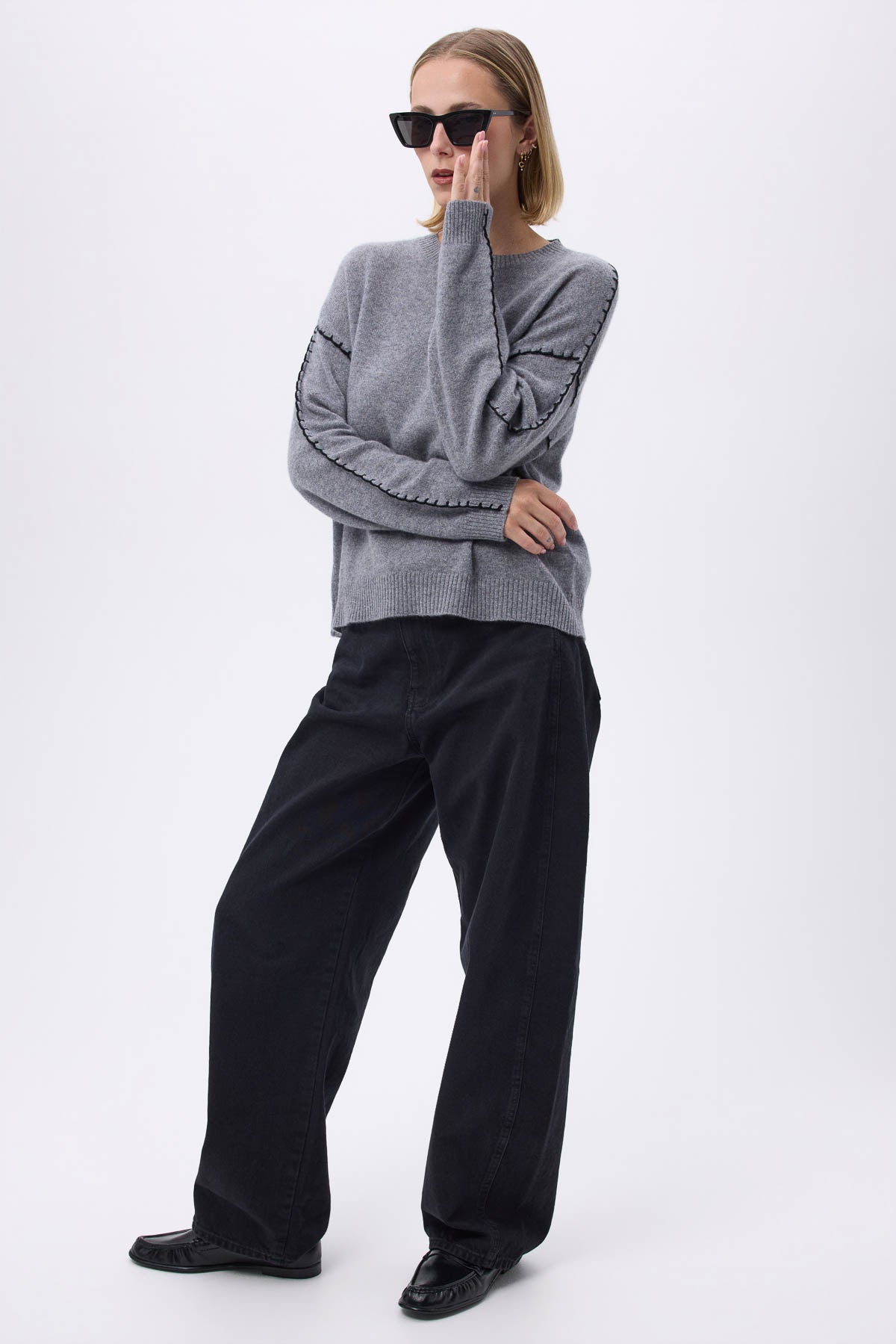 Clarisse gris foncé noir