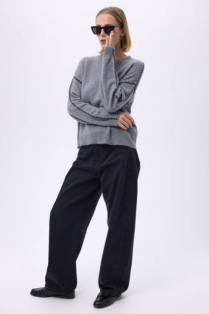 Clarisse gris foncé noir