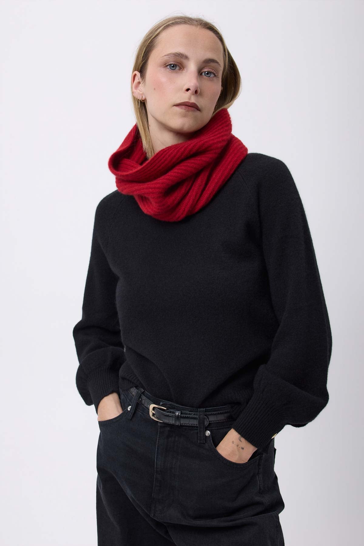 Col rouge bordeaux