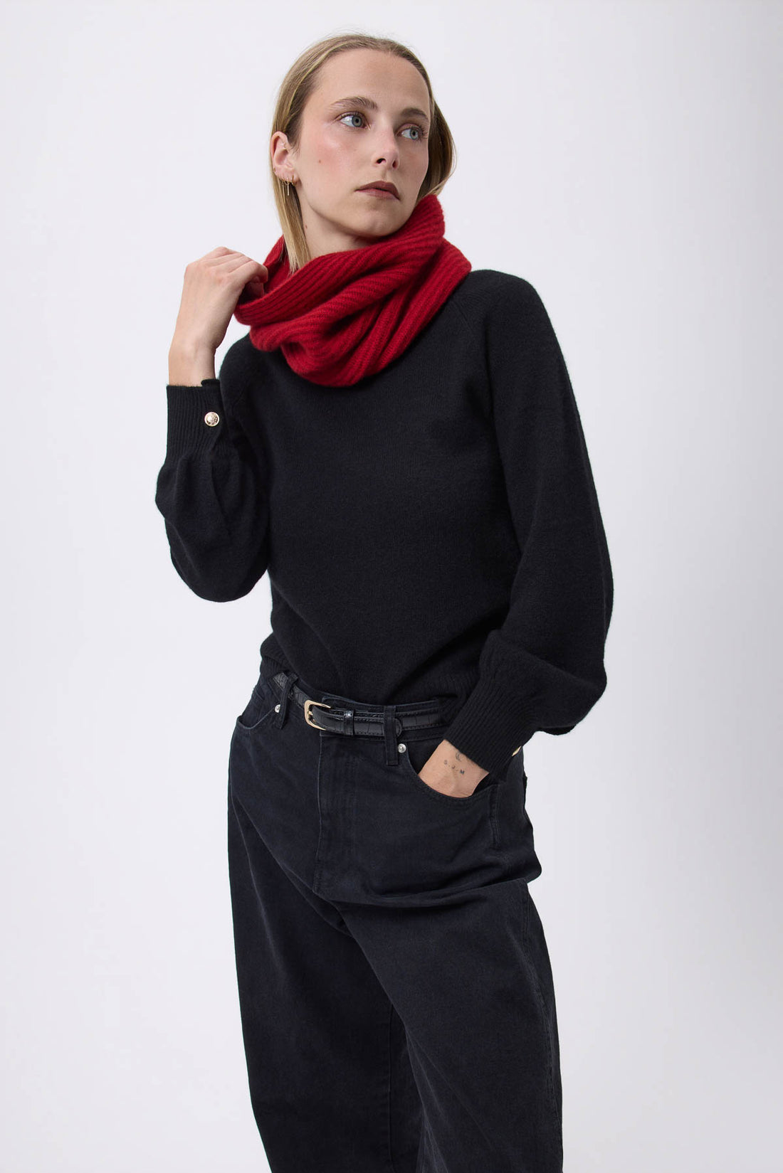 Col rouge bordeaux