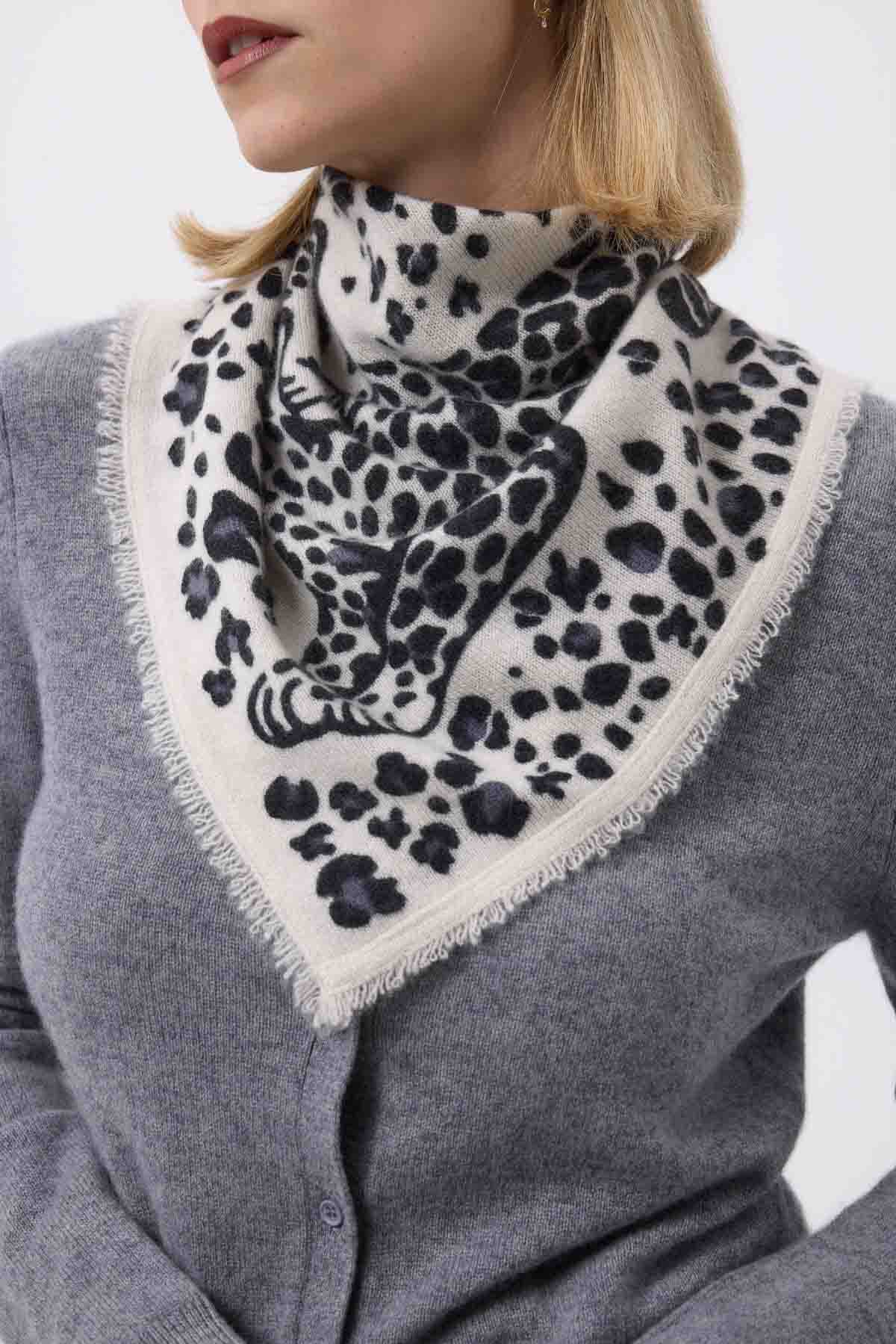 Bandana Dea blanc noir