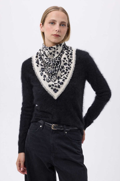 Bandana Dea blanc noir