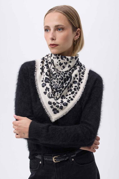 Bandana Dea blanc noir