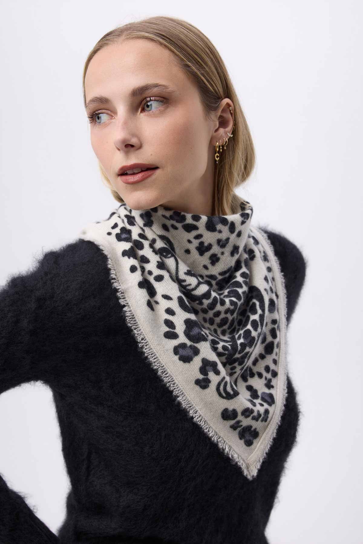 Bandana Dea blanc noir