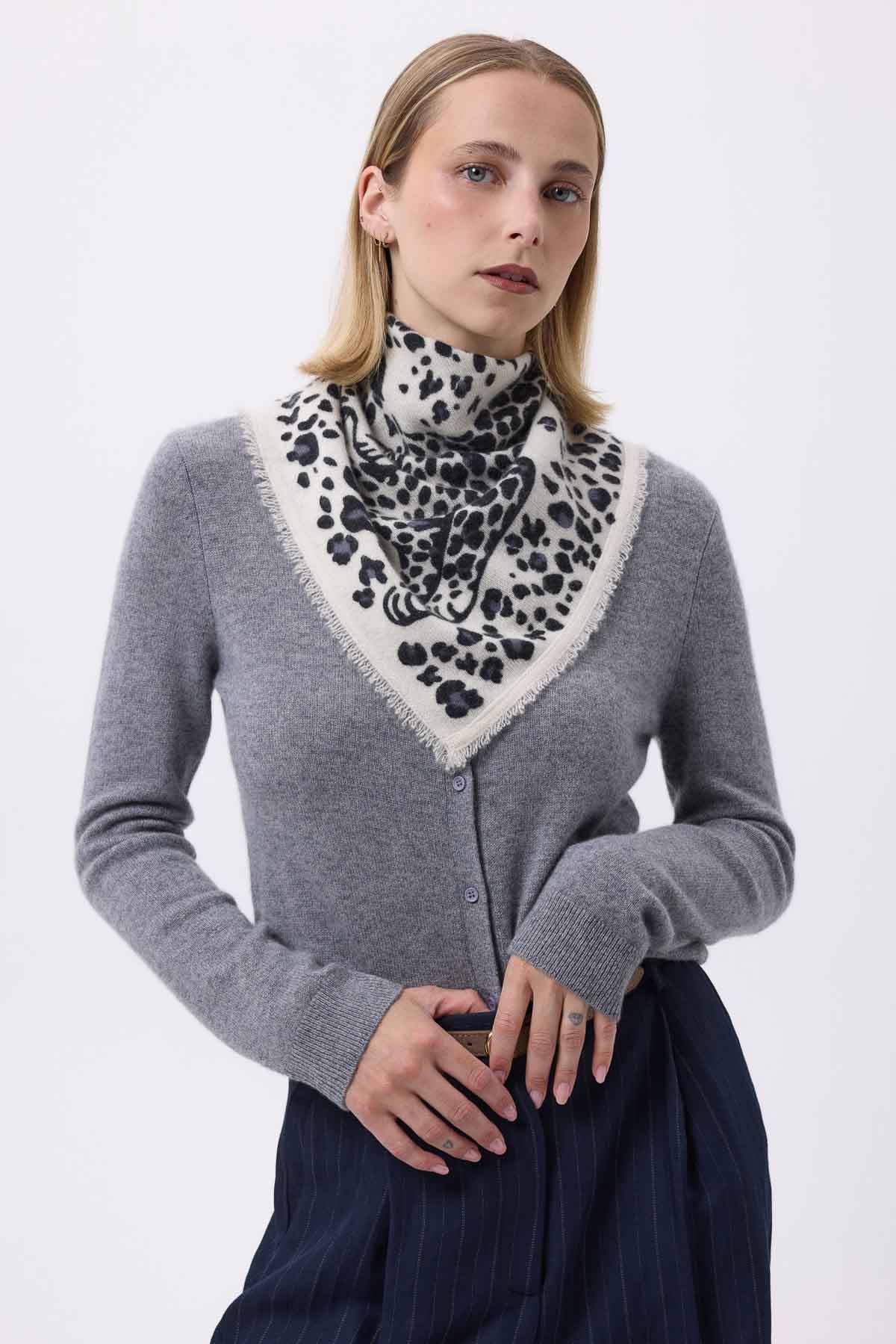 Bandana Dea blanc noir