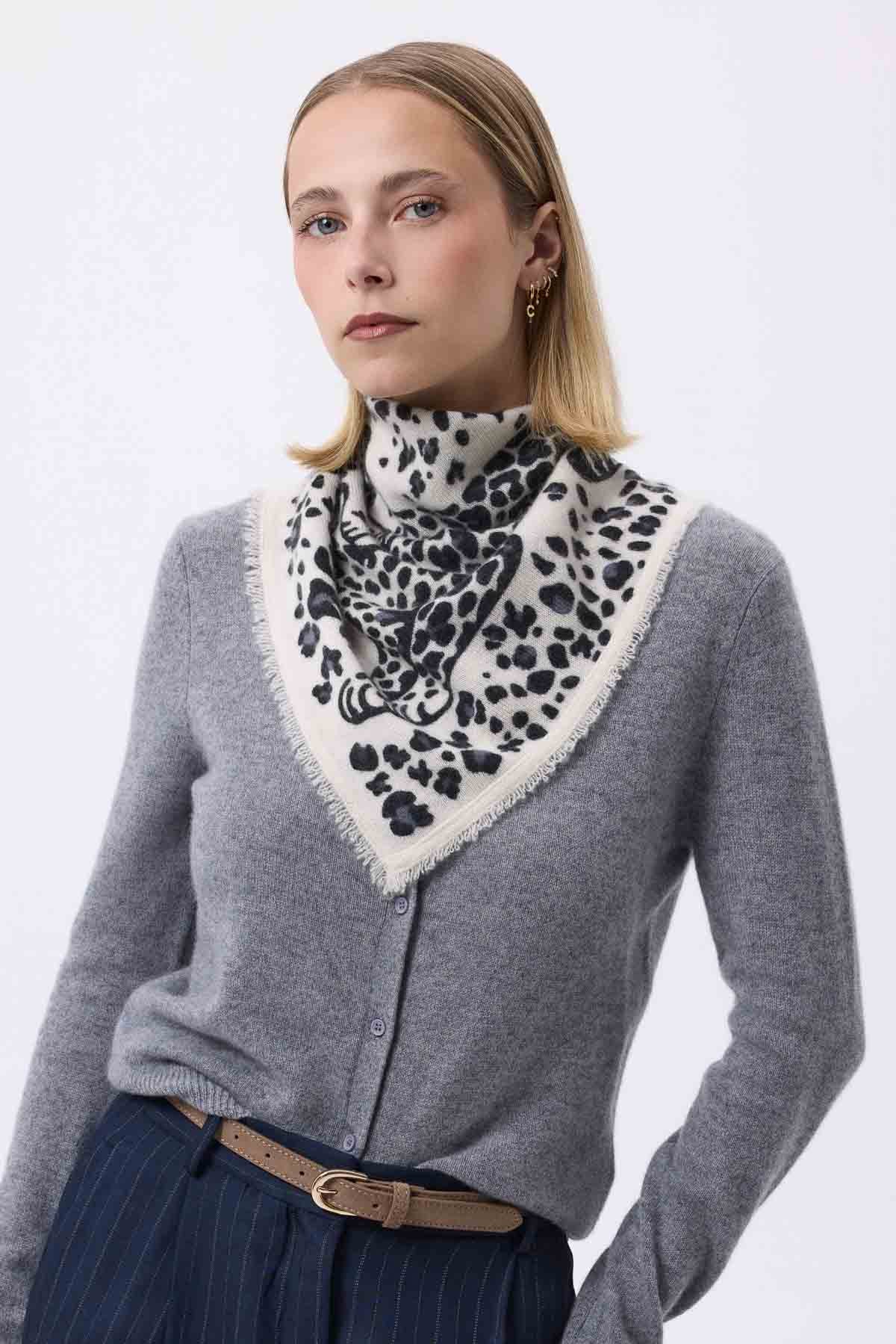 Bandana Dea blanc noir
