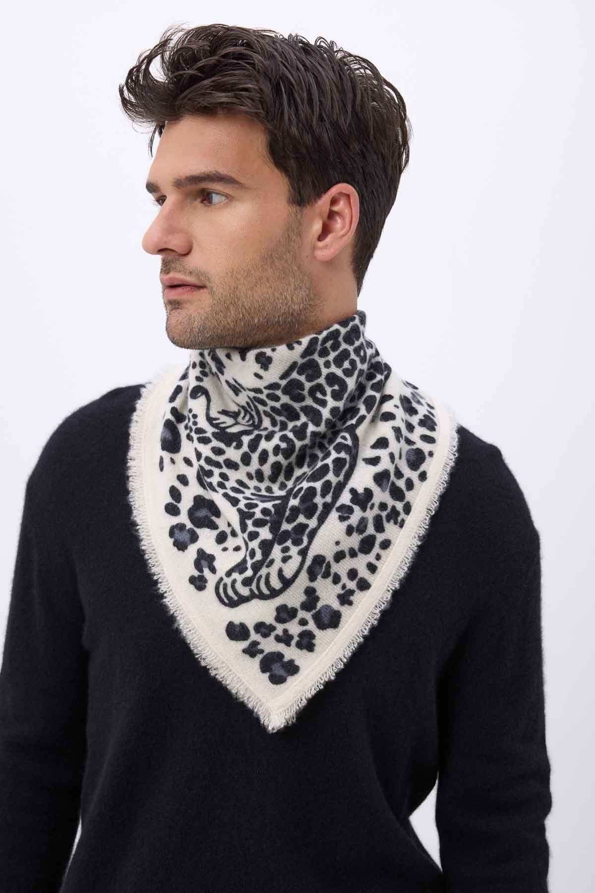 Bandana Dea blanc noir