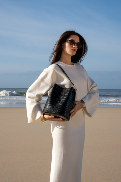 Bruna Croco Noir