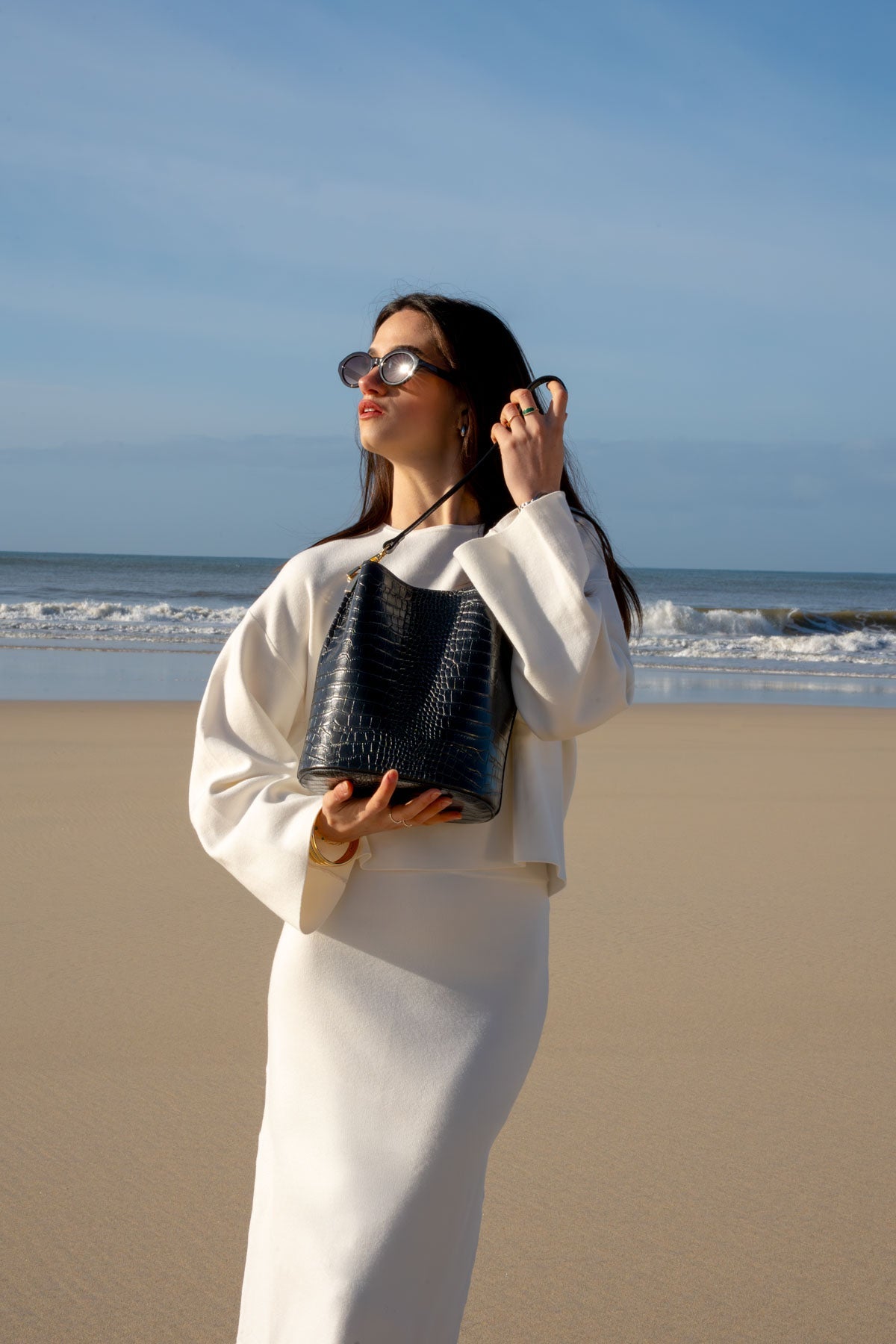 Bruna Croco Noir
