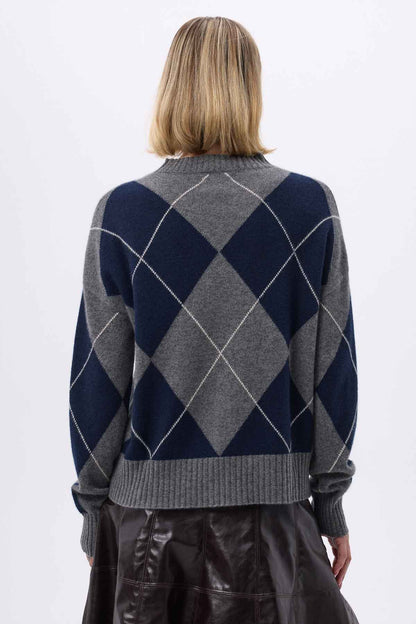 Edimbourg bleu marine gris foncé