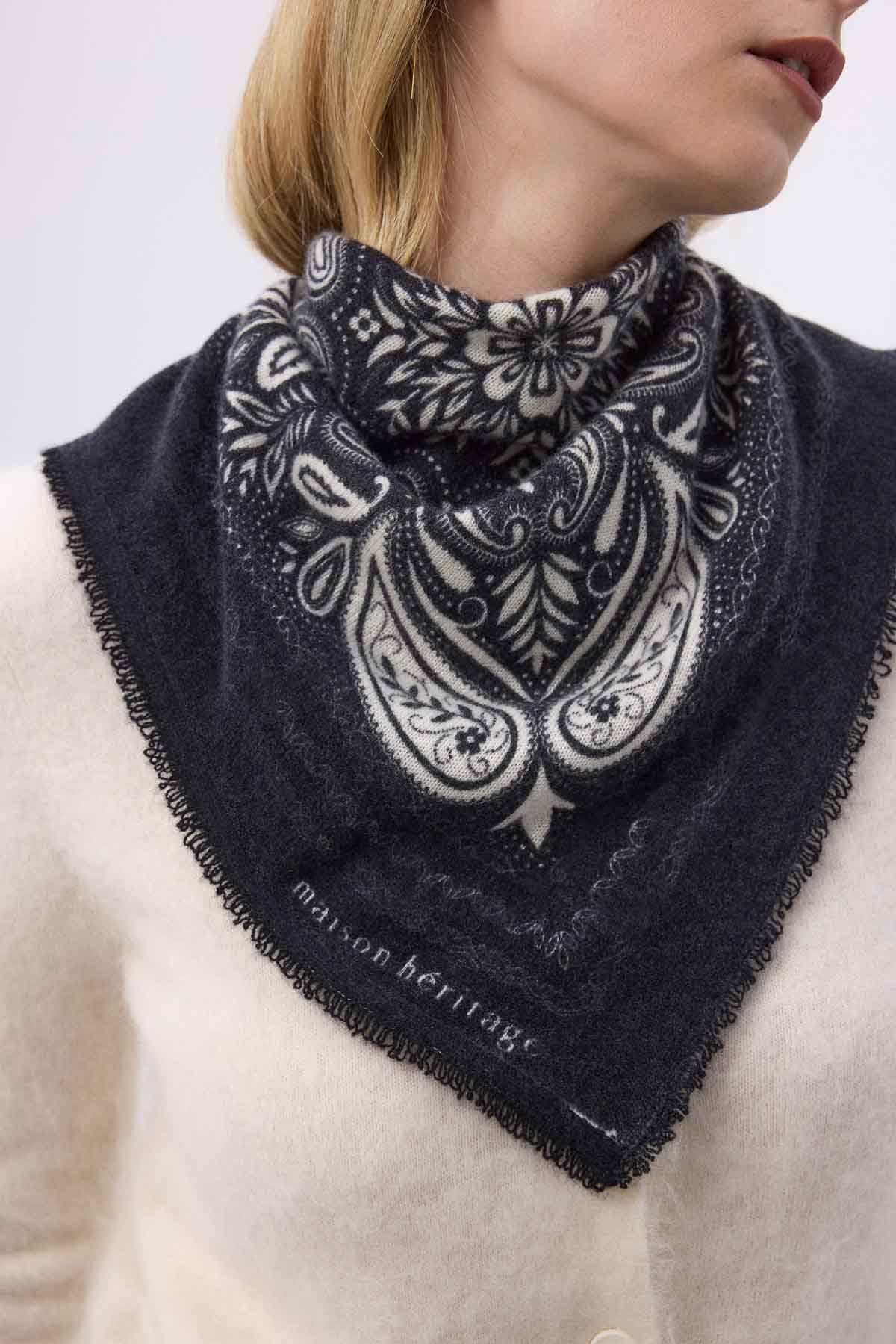 Bandana Efi noir blanc