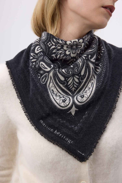 Bandana Efi noir blanc