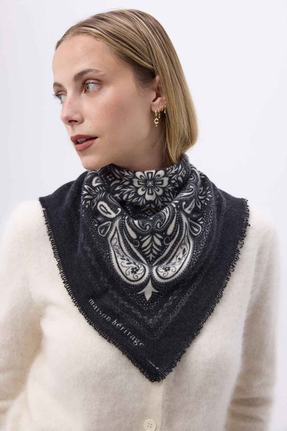 Bandana Efi noir blanc