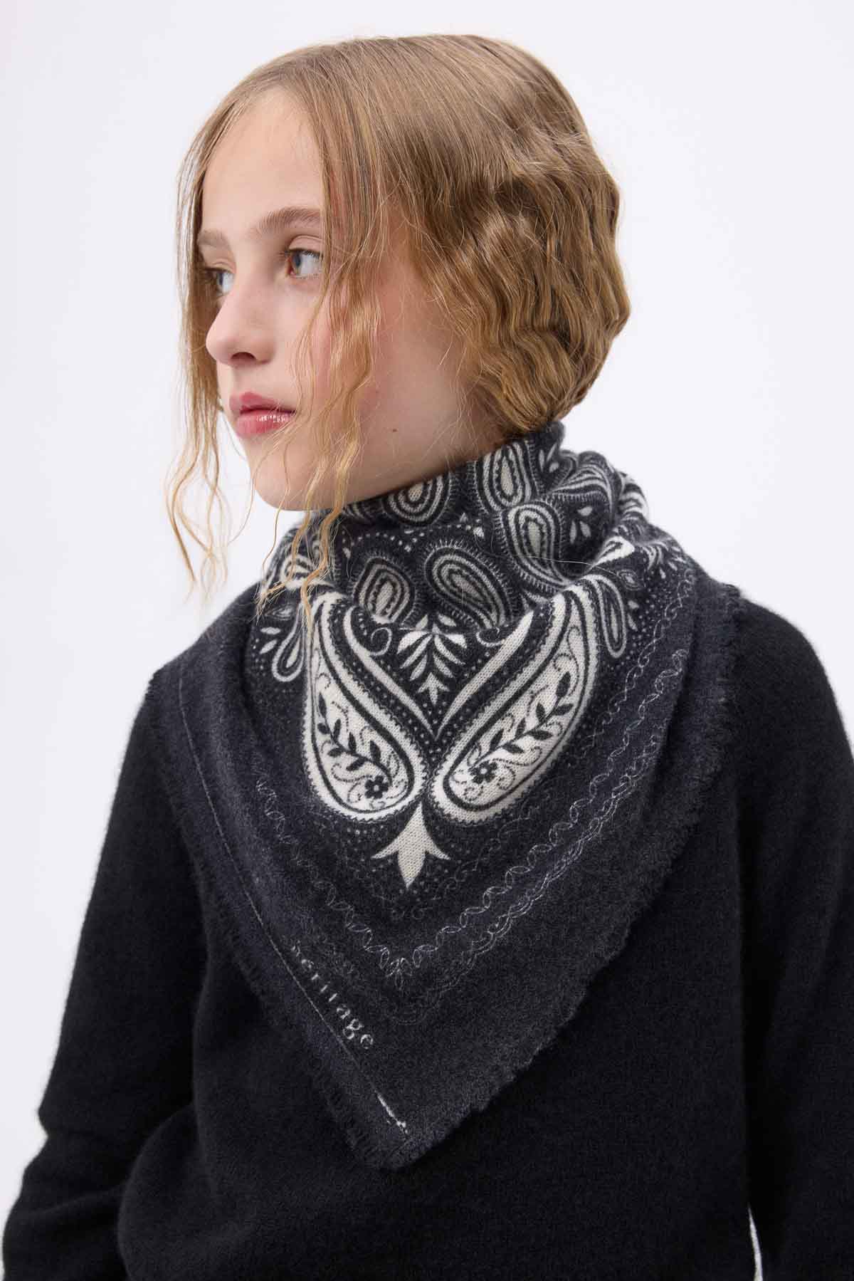 Bandana Efi noir blanc