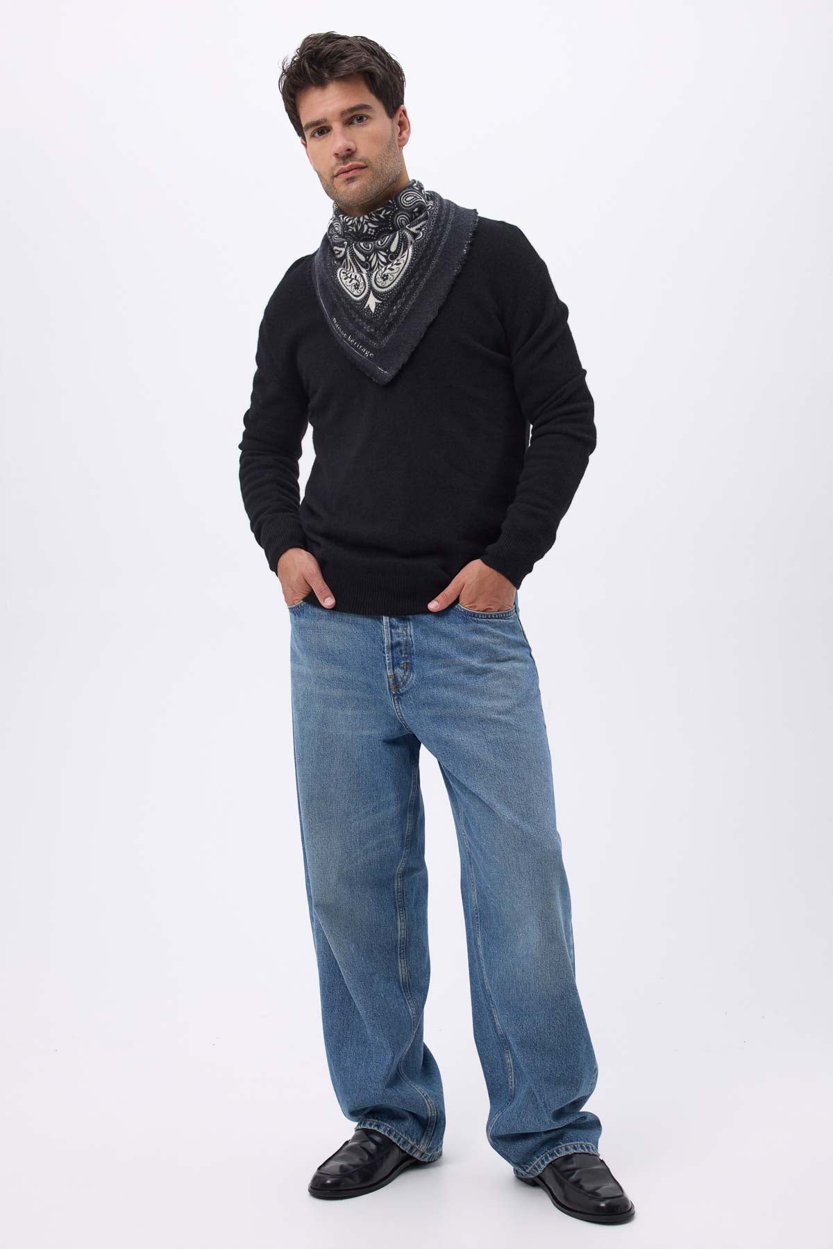 Bandana Efi noir blanc