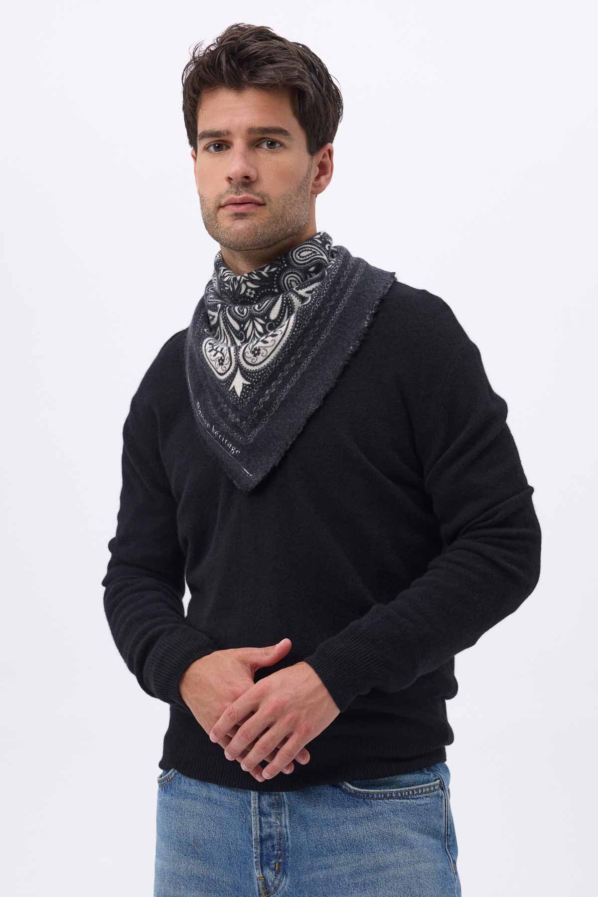 Bandana Efi noir blanc