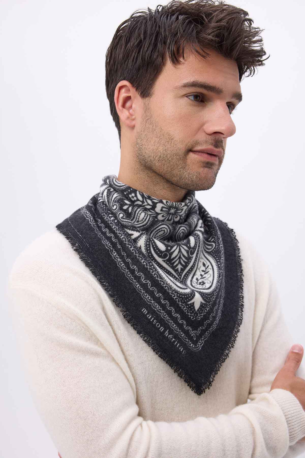 Bandana Efi noir blanc