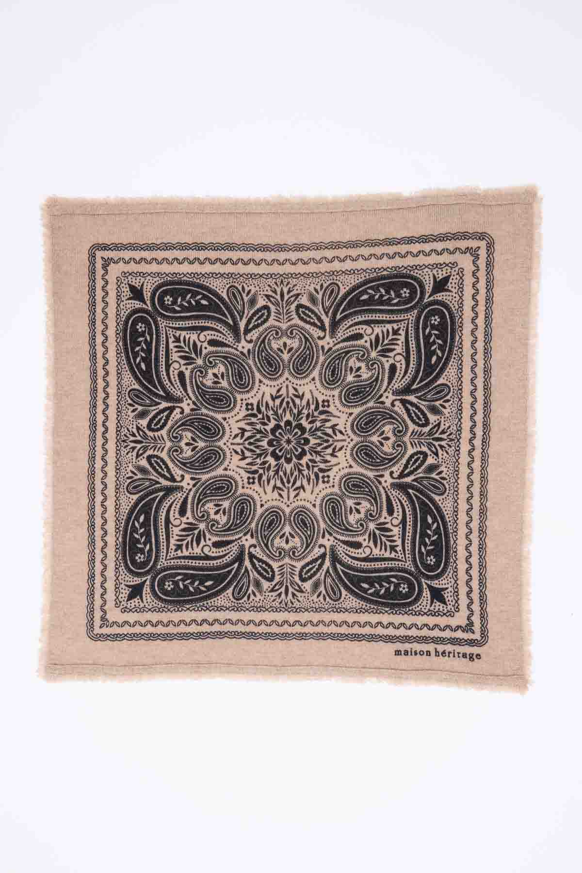 Bandana Efi beige noir