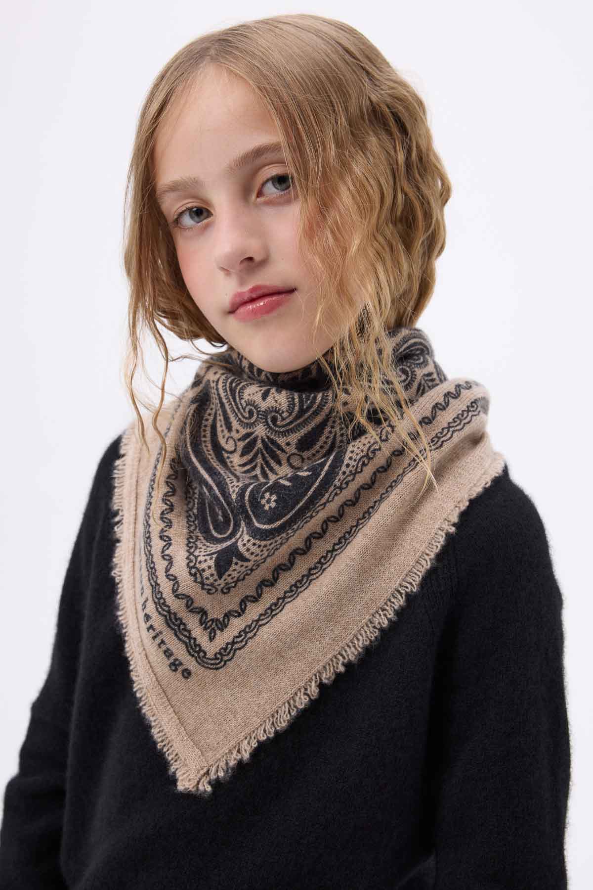 Bandana Efi beige noir