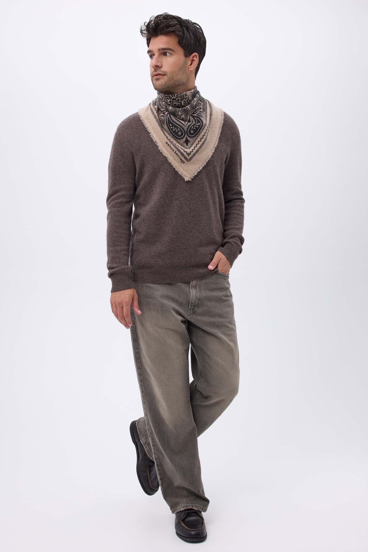 Bandana Efi beige noir